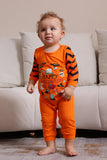 Orange Halloween Family Matching Pajama Set