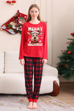 Red Plaid Christmas Family Matching Pajama Set