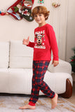 Red Plaid Christmas Family Matching Pajama Set