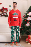 Red Print Christmas Family Matching Pajama Set