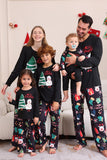 Black Merry Christmas Family Pajama Set