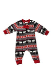 Red Family Pajama Reindeer Long Sleeve Christmas Pajama Set