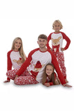 Suitable for Family Adult Deer Christmas Cotton Clothes Large Size Red Pajamas Set