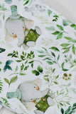 Dark Green Printed Short Sleeve Matching Family Pajamas