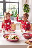 Long Sleeve Red Christmas Printed Matching Family Pajamas