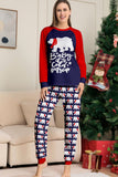 Navy Round Neck Long Sleeve Family Matching Pajamas Set
