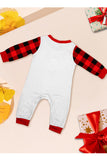 Black and Red Christmas Printed Long Sleeve Family Matching Pajamas Set