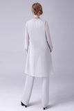 Navy 3 Piece Embroidered Choir Pant Suits