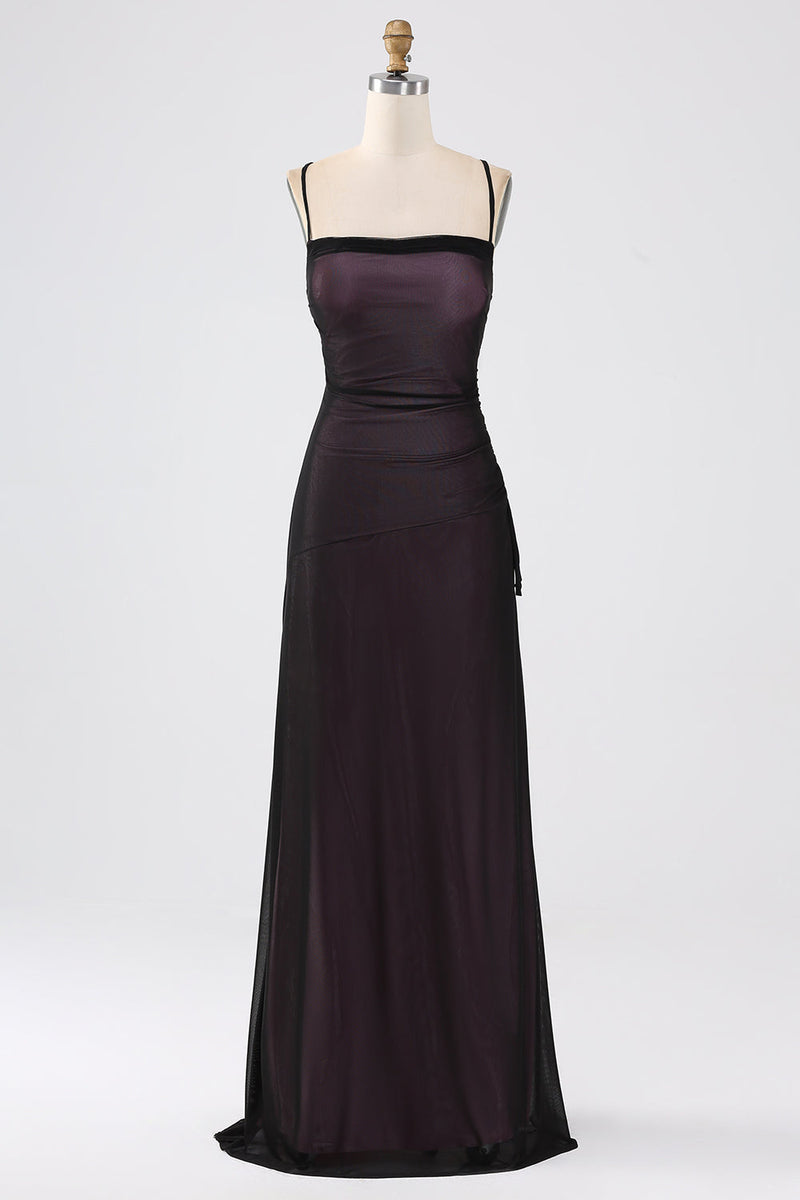 Load image into Gallery viewer, Sheath Spaghetti Straps Bridesmaid Dress With Elasticity