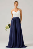 Eucalyptus Open Back Boho Chiffon Long Bridesmaid Dress with Lace