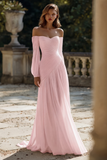 Off The Shoulder Ivory Ruched A Line Wedding Dress