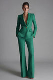 Pink Peak Lapel 2-piece One Button Women's Work Suits