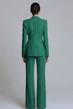 Pink Peak Lapel 2-piece One Button Women's Work Suits