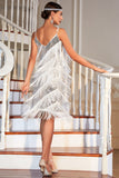 Red Roaring 20s Gatsby Fringed Flapper Dress