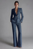 Pink Peak Lapel 2-piece One Button Women's Work Suits