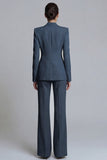 Pink Peak Lapel 2-piece One Button Women's Work Suits