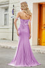 Load image into Gallery viewer, Lilac Mermaid Off the Shoulder Long Prom Dress
