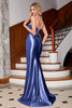Load image into Gallery viewer, Lilac Mermaid Spaghetti Straps Corset Prom Dress with Split Front