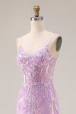 Mermaid Sequins Corset Long Mint Green Prom Dress with Embroidery