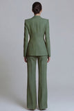 Pink Peak Lapel 2-piece One Button Women's Work Suits