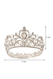 Crystal Prom Queen Pageant Golden Crown Tiara