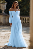Off The Shoulder Ivory Ruched A Line Wedding Dress