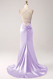 Dusty Sage Mermaid Spaghetti Straps Long Prom Dress