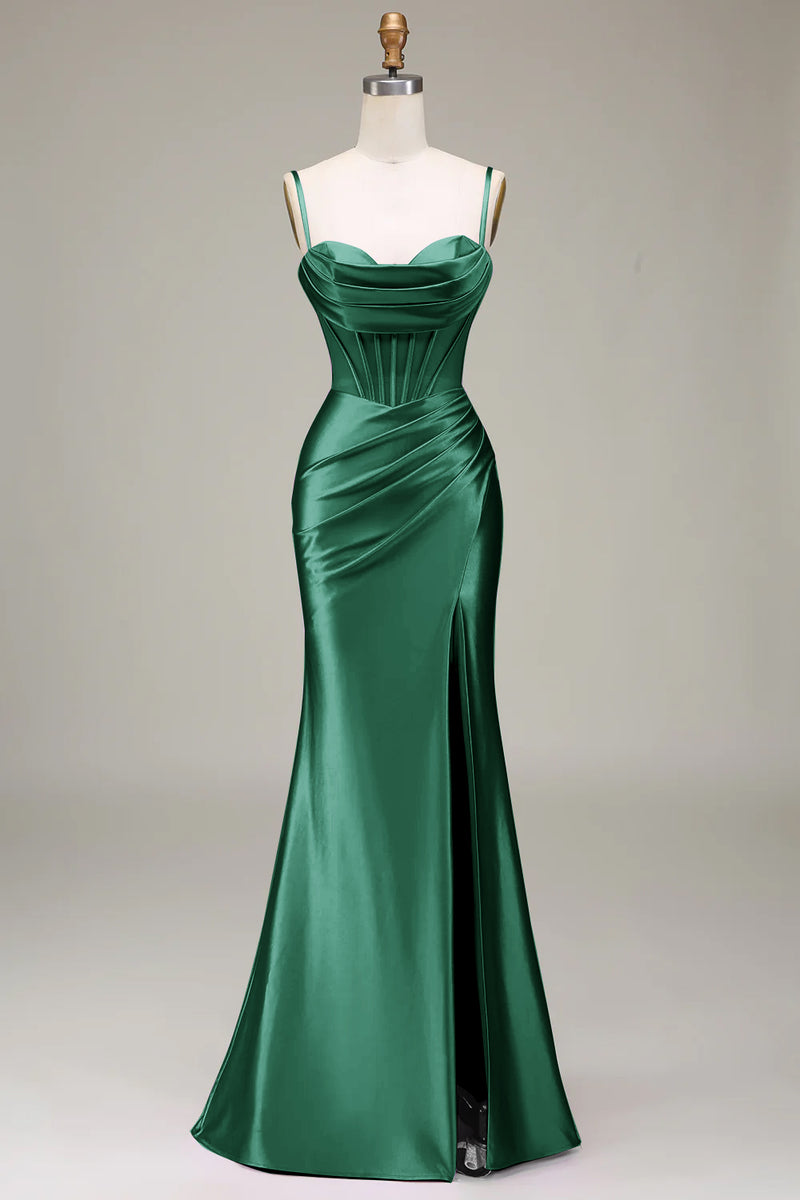 Green Mermaid Plus Size Corset Dress – Lisposa