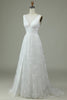 Load image into Gallery viewer, Ivory Lace V-Neck Wedding Dress with Slit
