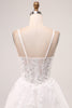 Load image into Gallery viewer, Ivory A-Line Spaghetti Straps Corset Lace Tulle Long Wedding Dress