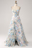 Load image into Gallery viewer, Ivory Flower A-Line Strapless Long Corset Prom Dress