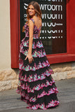 Princess A Line Off the Shoulder Pink Long Prom Dress with Appliques
