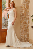 Mermaid Square Neck Wedding Dress