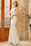 Mermaid Square Neck Wedding Dress