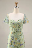 Floral Mauve Sheath Midi Wedding Guest Dress with Sleeves