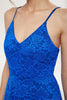 Load image into Gallery viewer, Straps Royal Blue Lace Dress