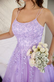 Elegant Lavender A-line Prom Dress