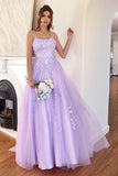 Elegant Lavender A-line Prom Dress