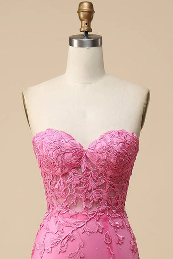 South African Lace Mermaid Pink Corset Prom Dress With Side Split, Corset  Top, Beading, And Sweetheart Neckline Perfect For Sexy Evening Events And  Parties From Penomise, $113.25