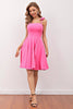 Load image into Gallery viewer, Pink Short Cocktail Dress with Bow