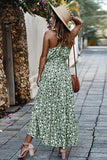 Pink Polka Dots Maxi Boho Dress