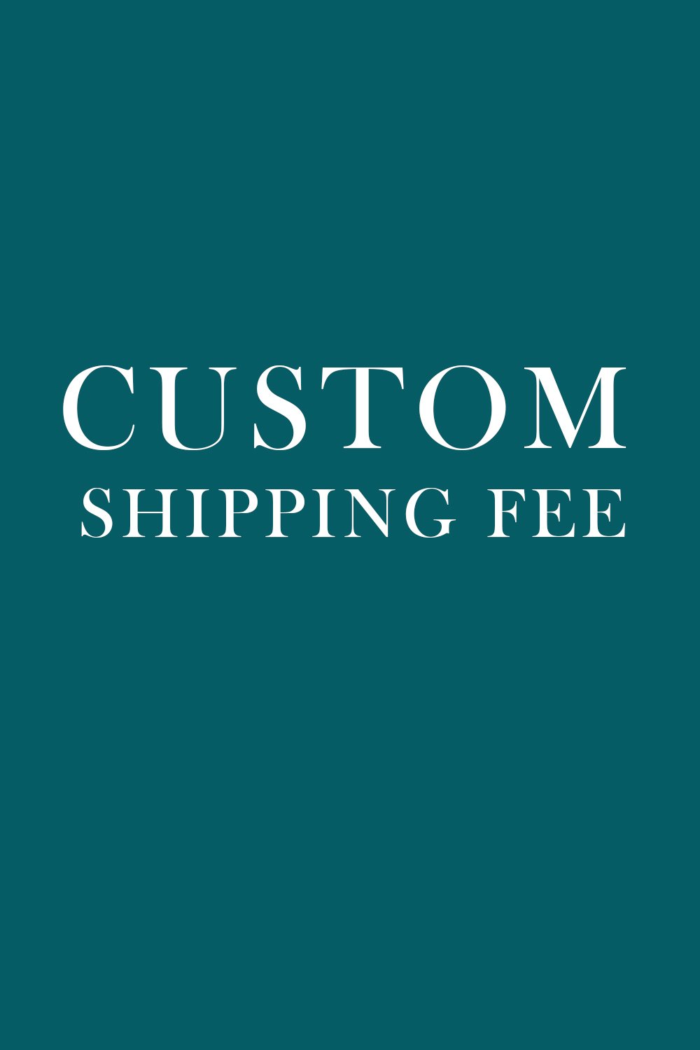 Custom Shipping Fee