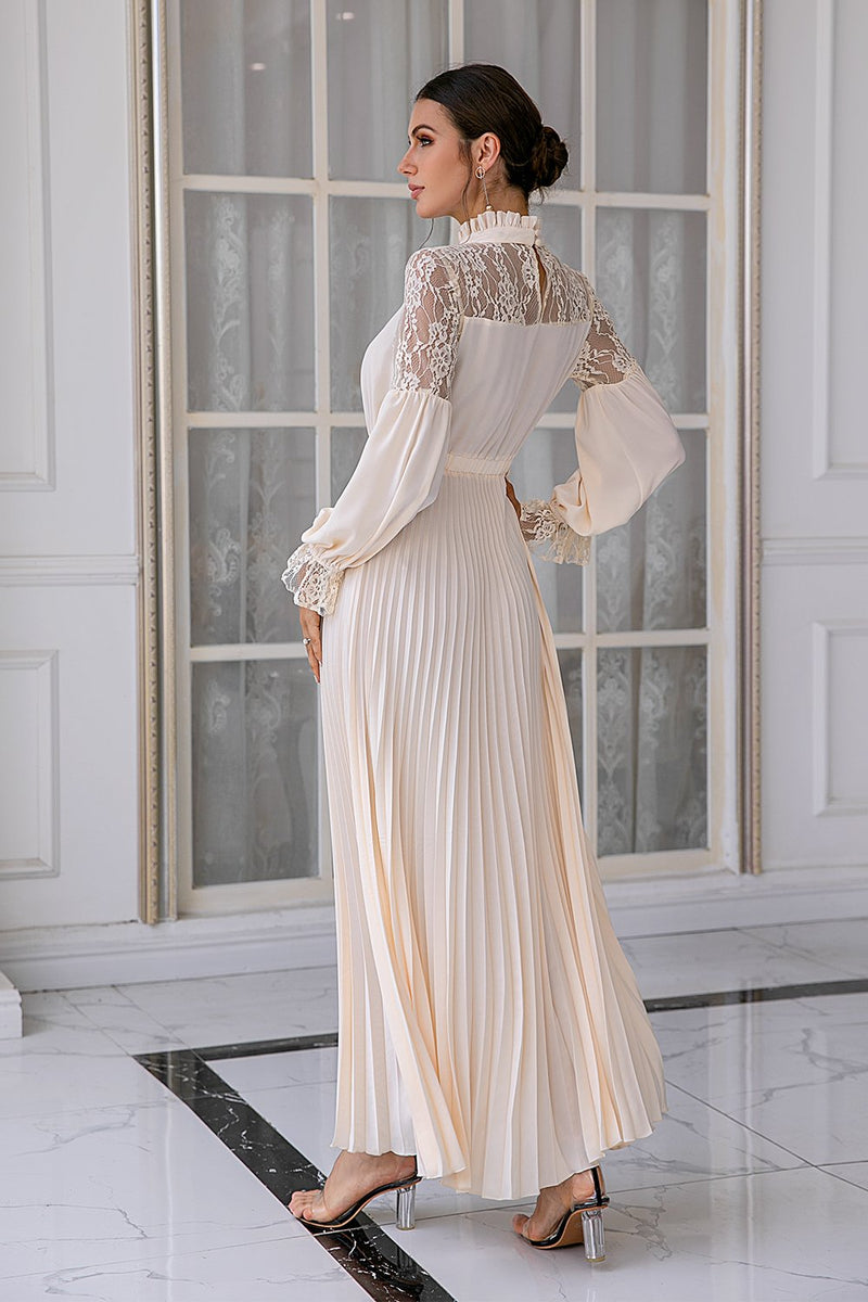 Load image into Gallery viewer, Apricot Long Sleeves Lace Mother Dress