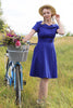 Load image into Gallery viewer, Blue Button Dress