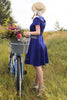 Load image into Gallery viewer, Blue Button Dress