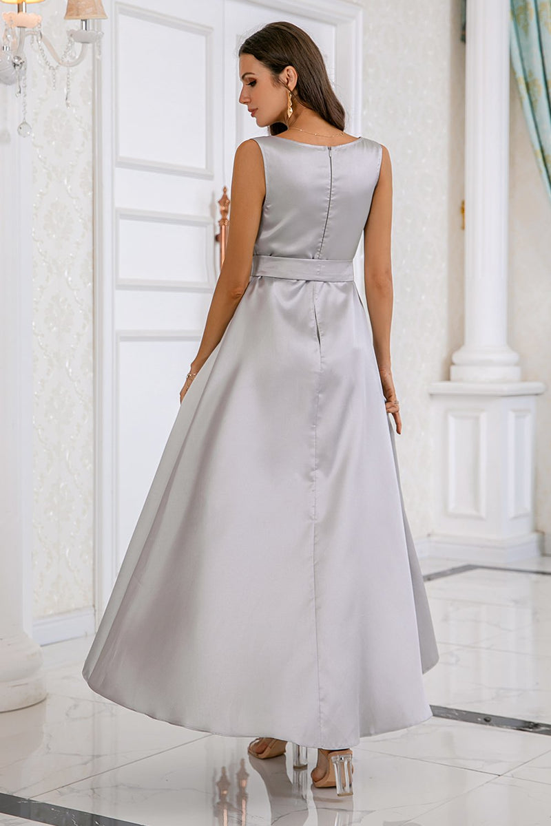 Load image into Gallery viewer, Grey High-low Bodycon Party Dress