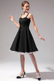 Vintage Black Dress With Button