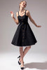 Load image into Gallery viewer, Vintage Black Dress With Button