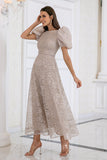 Champagne Lace Mother of the Bride Dress