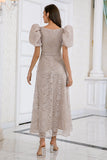 Champagne Lace Mother of the Bride Dress